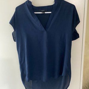 Chiffon Top Navy Blue